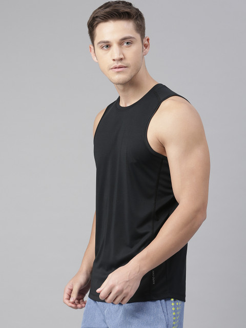 HRX by Hrithik Roshan Men Black Advanced Rapid Dry Round...