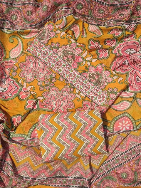 FAB JUNCTION Printed Unstitched Dress Material - Image 2