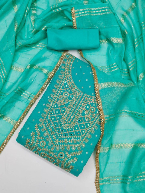 WaCraz Embroidered Semi-Stitched Dress Material - Image 2