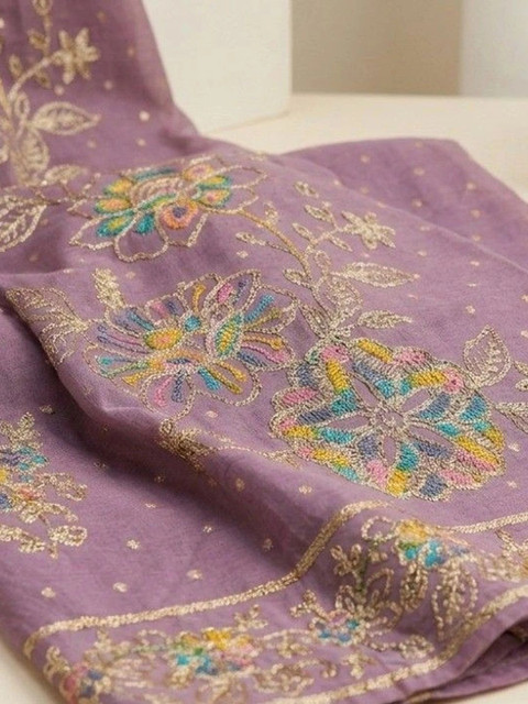 WaCraz Embroidered Semi-Stitched Dress Material - Image 3