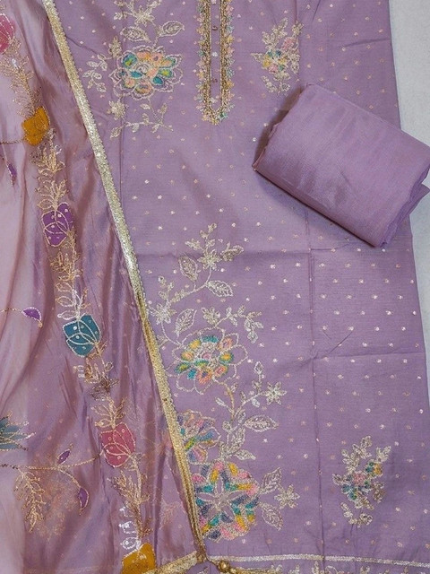 WaCraz Embroidered Semi-Stitched Dress Material - Image 2