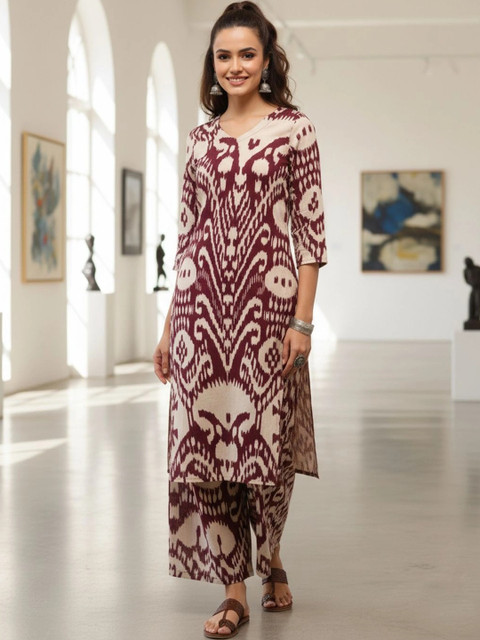 PREM KUMAR Women Paisley Printed Regular Kurta with Palazzos