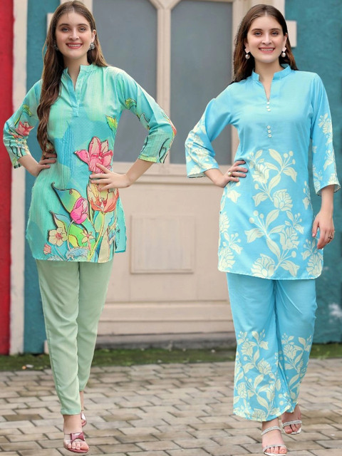 Laasika Floral Printed Tunic with Trousers