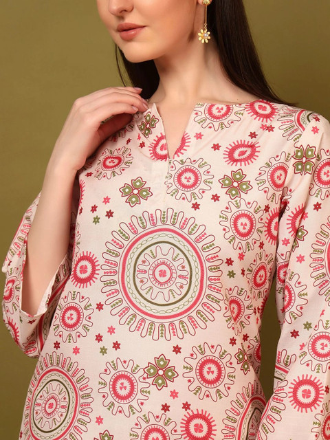 Laasika Floral Printed Tunic with Palazzos - Image 4