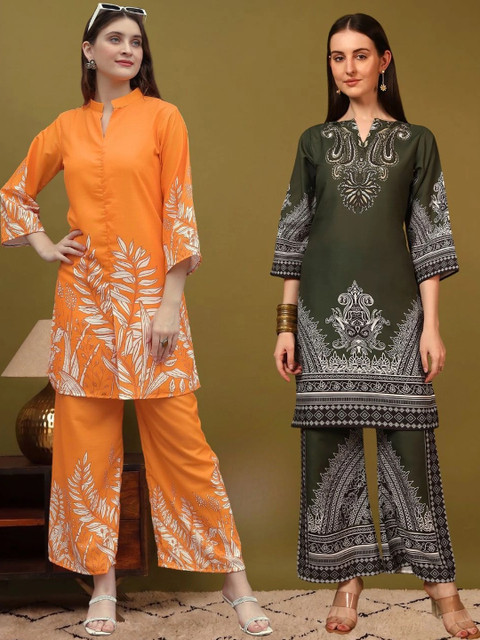 Laasika Floral Printed Tunic with Palazzos