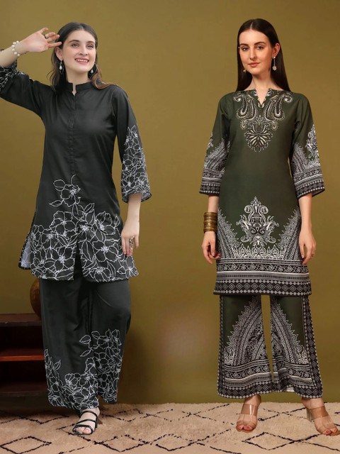 Laasika Floral Printed Tunic with Palazzos - Image 6