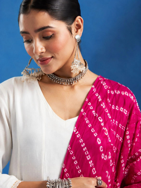 Azira Printed Bandhani Dupatta - Image 5