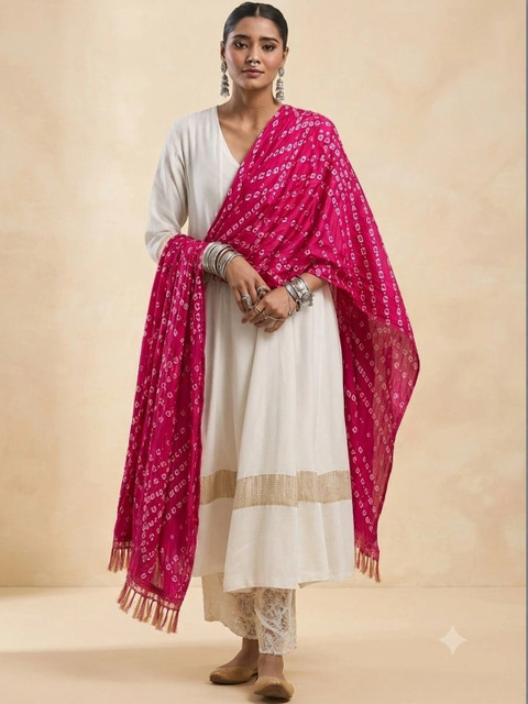 Azira Printed Bandhani Dupatta - Image 6