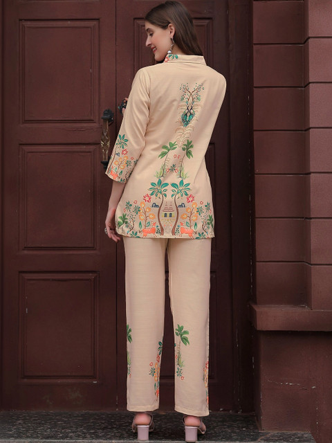 Laasika Floral Printed Tunic with Trousers - Image 3