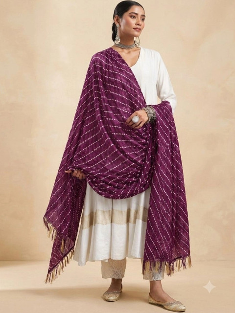 Azira Printed Bandhani Dupatta - Image 7