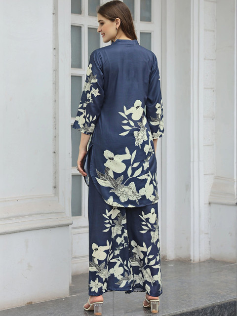 Laasika Floral Printed Tunic with Trousers - Image 2