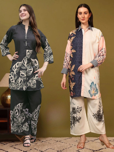 Laasika Floral Printed Tunic with Palazzos