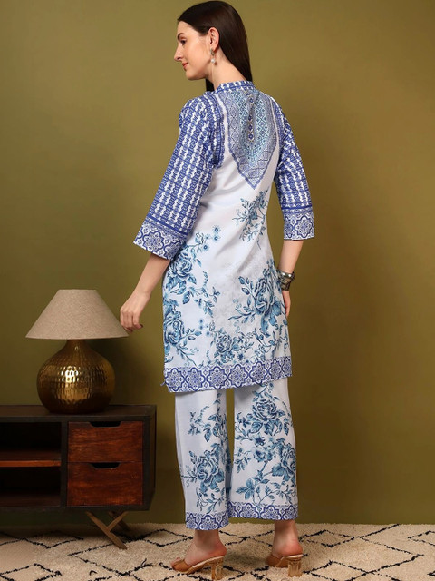 Laasika Set Of 2 Floral Printed Tunic with Palazzos - Image 3
