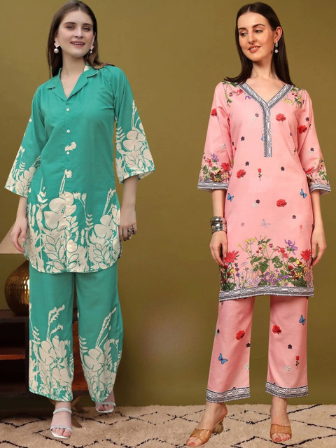 Laasika Floral Printed Tunic with Trousers