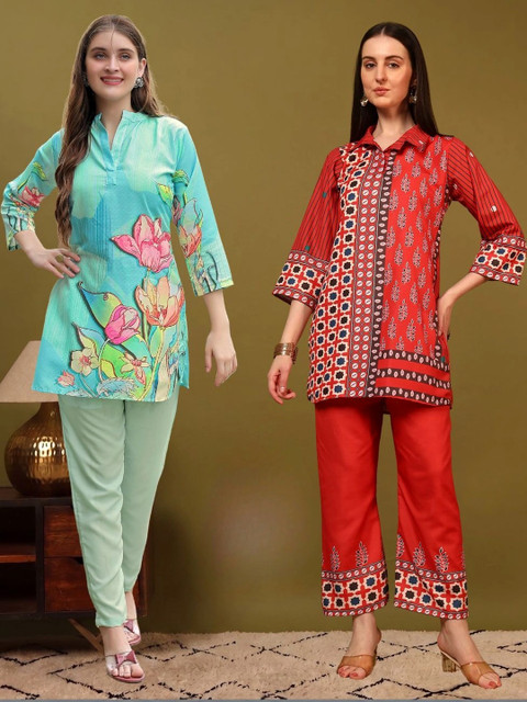 Laasika Floral Printed Tunic with Trousers