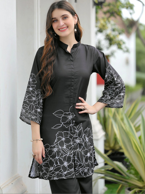 Laasika Set Of 2 Floral Printed Tunic with Palazzos - Image 5