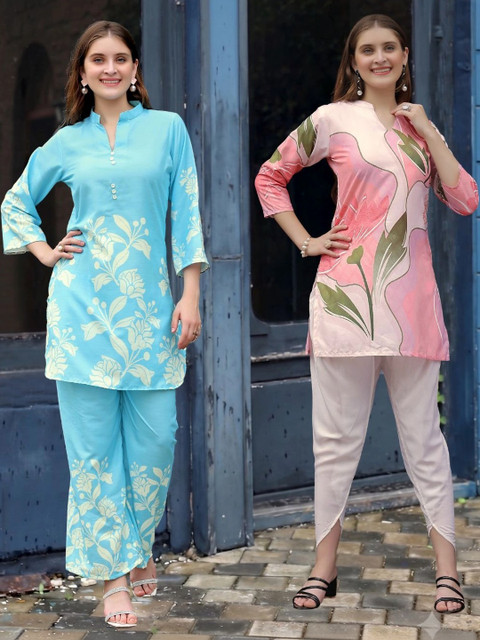Laasika Floral Printed Tunic with Palazzos