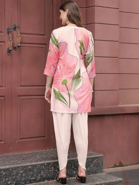 Laasika Floral Printed Tunic with Palazzos - Image 3