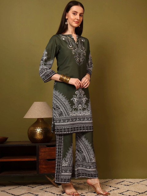 Laasika Floral Printed Tunic with Palazzos - Image 6
