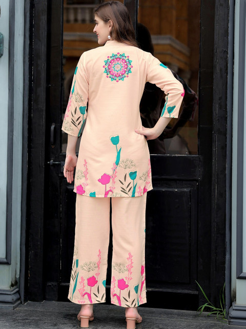 Laasika Floral Printed Tunic with Trousers - Image 3