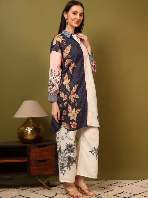 Laasika Floral Printed Tunic with Palazzos - Image 6