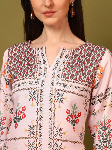 Laasika Floral Printed Tunic with Palazzos - Image 4
