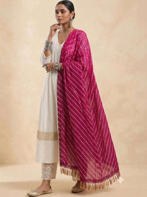 Azira Printed Bandhani Dupatta - Image 2