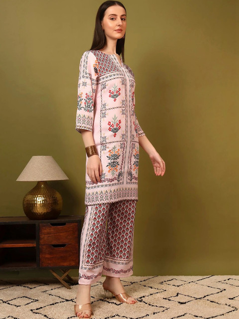 Laasika Floral Printed Tunic with Palazzos - Image 6