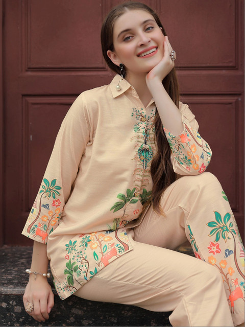 Laasika Floral Printed Tunic with Trousers - Image 4