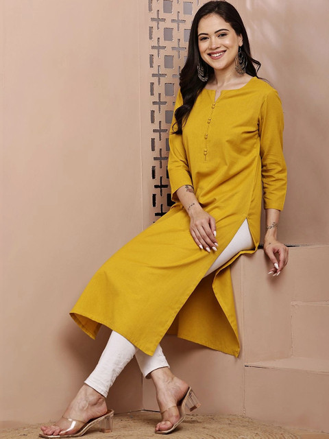 mannatt Women Khadi Kurta - Image 7