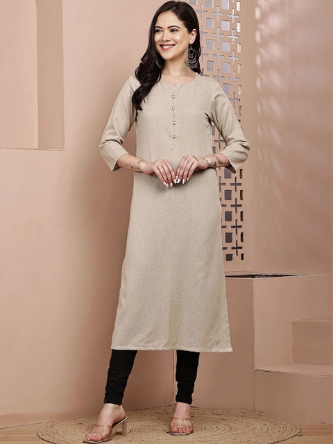 mannatt Women Khadi Kurta - Image 5