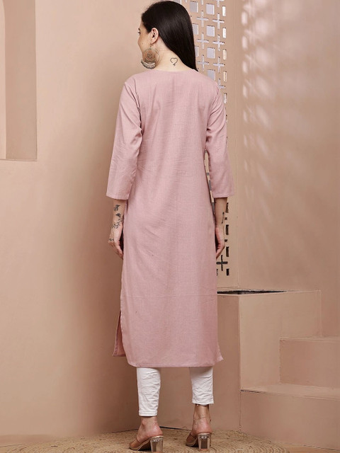 mannatt Women Khadi Kurta - Image 2