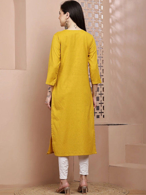 mannatt Women Khadi Kurta - Image 2