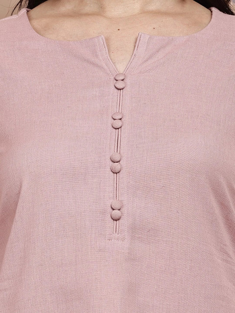 mannatt Women Khadi Kurta - Image 4