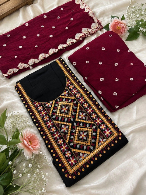 Madhuri Creation Embroidered Unstitched Dress Material