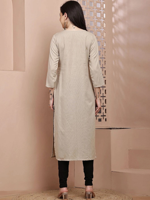 mannatt Women Khadi Kurta - Image 2