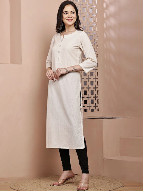 mannatt Women Khadi Kurta - Image 6