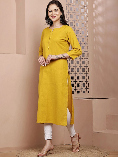 mannatt Women Khadi Kurta - Image 3
