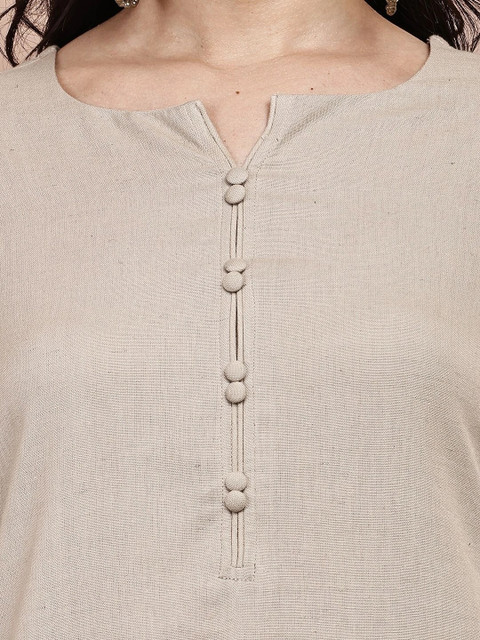 mannatt Women Khadi Kurta - Image 4