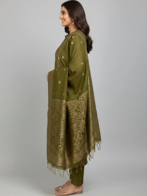 Krishna Tanna Woven Design Unstitched Dress Material - Image 3