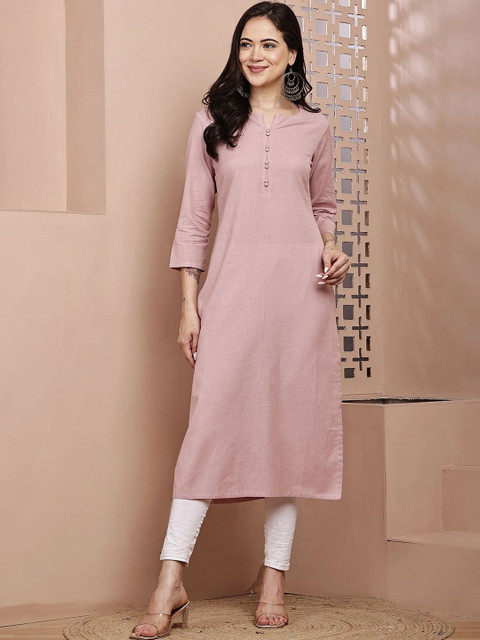 mannatt Women Khadi Kurta - Image 6