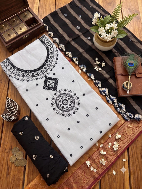 Madhuri Creation Embroidered Unstitched Dress Material