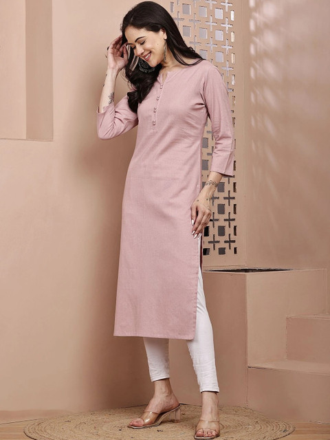 mannatt Women Khadi Kurta - Image 3