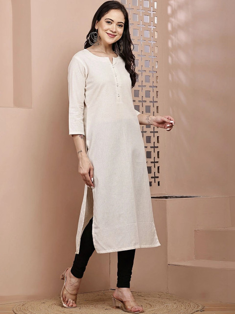 mannatt Women Khadi Kurta - Image 5