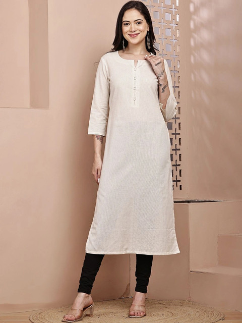 mannatt Women Khadi Kurta - Image 3