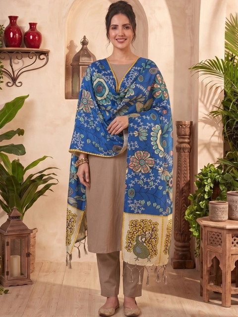 LUMIN KNOT Printed Kalamkari Dupatta