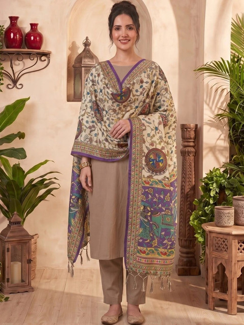 LUMIN KNOT Printed Kalamkari Dupatta