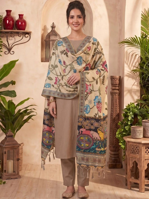 LUMIN KNOT Printed Kalamkari Dupatta