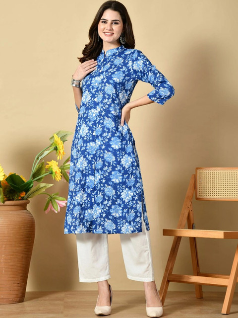 Sangria Women Floral Printed Kurta