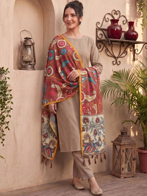 LUMIN KNOT Printed Kalamkari Dupatta - Image 2